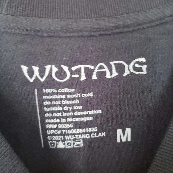 NEW Wu Tang Graphic Logo Black Yellow Crewneck  Band T-Shirt Top - Picture 5 of 8